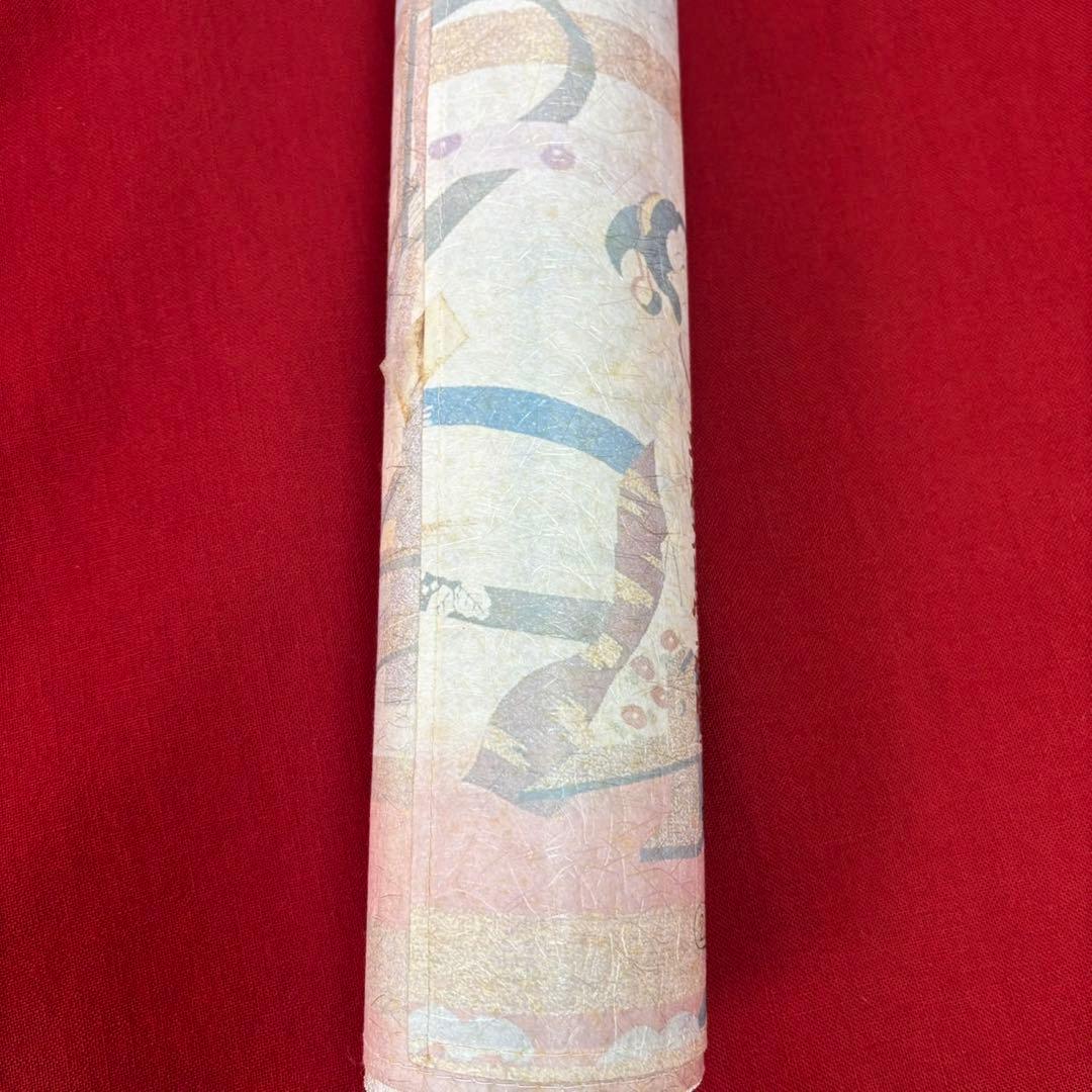 松寿縮緬　浜ちりめん織　12m 白地反物　未使用極美品