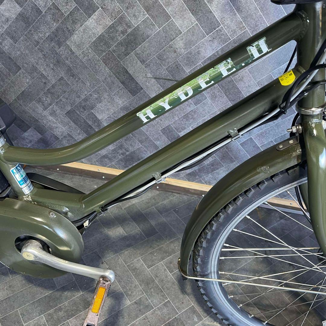 送料無料条件付電動アシスト自転車 26インチHYDEE.II バッテリー8.7