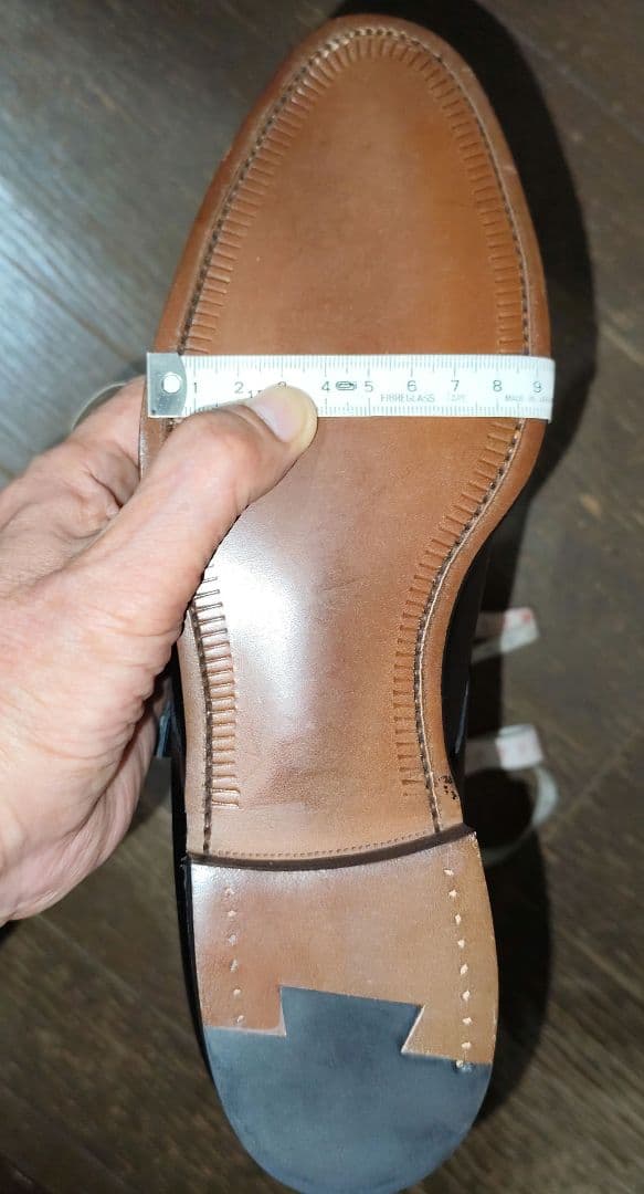 新品未使用　ボックスカーフ五大陸ダブルモンクストラップ ドレスシューズ宮城興業製