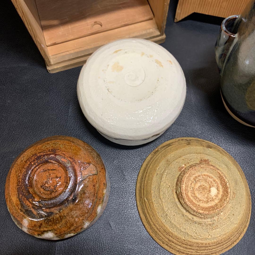 茶箱　茶道具セット　古物　歴史　棗　茶碗　水差し　茶灼　銘有