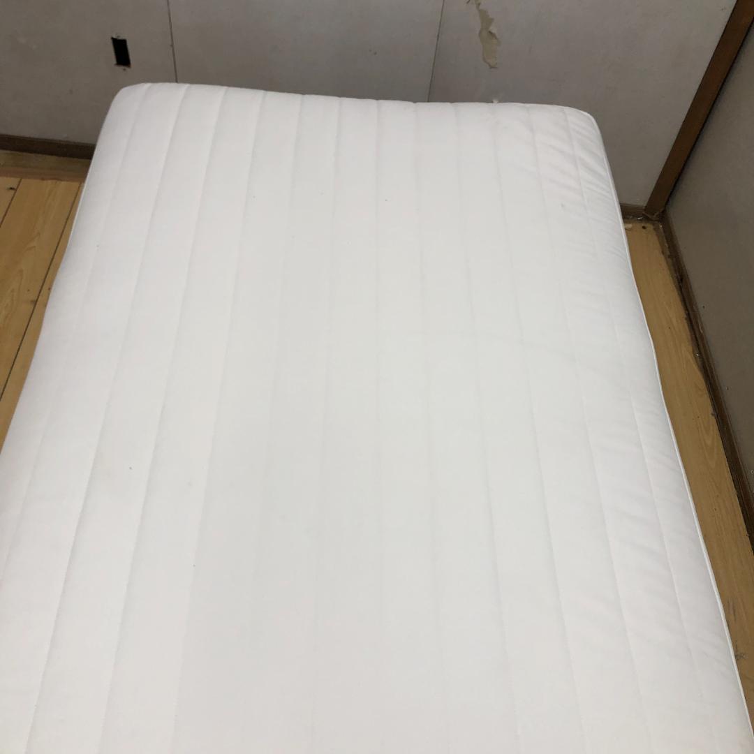 送料無料　無印良品 脚付きマットレスベッド シングル 白 250723-9