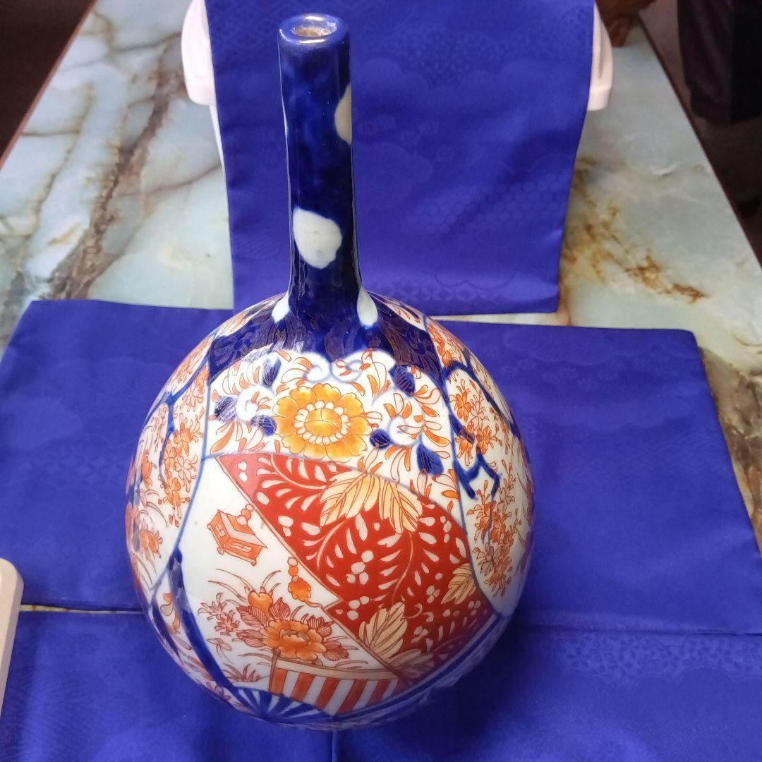 古伊万里献上手鶴首花入無傷