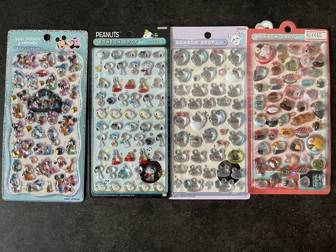 【正規品】サンリオ　ディズニー　たまごっち 他色々ボンボンドロップシール 15点