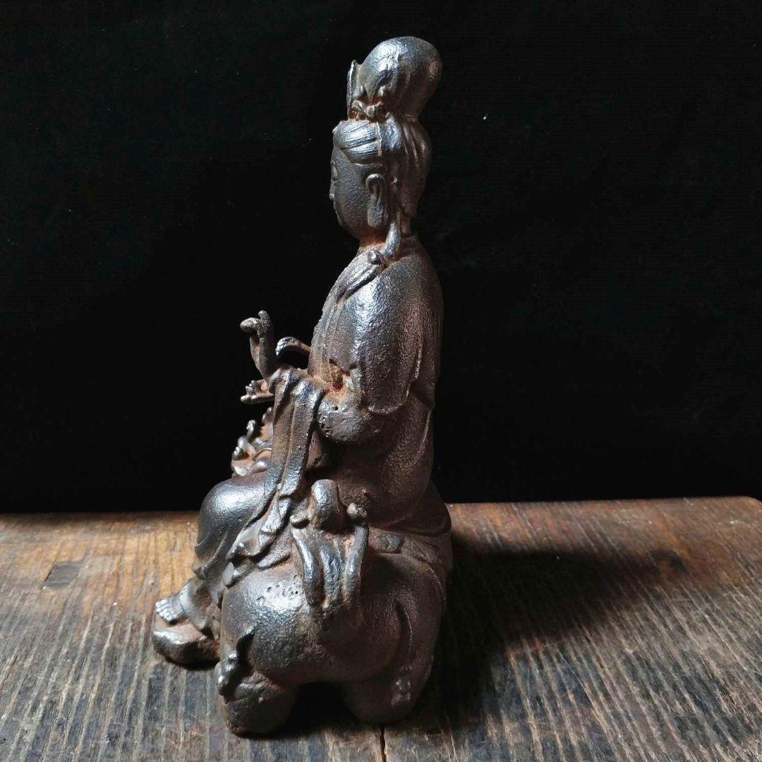 鉄器 鉄仏像 神像 鉄観音 文殊普賢菩薩 仏像 菩薩像