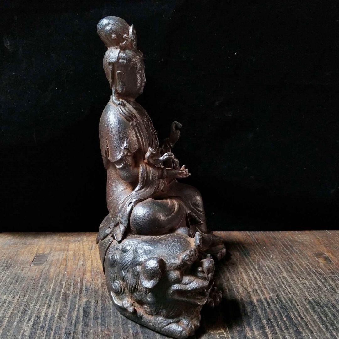 鉄器 鉄仏像 神像 鉄観音 文殊普賢菩薩 仏像 菩薩像