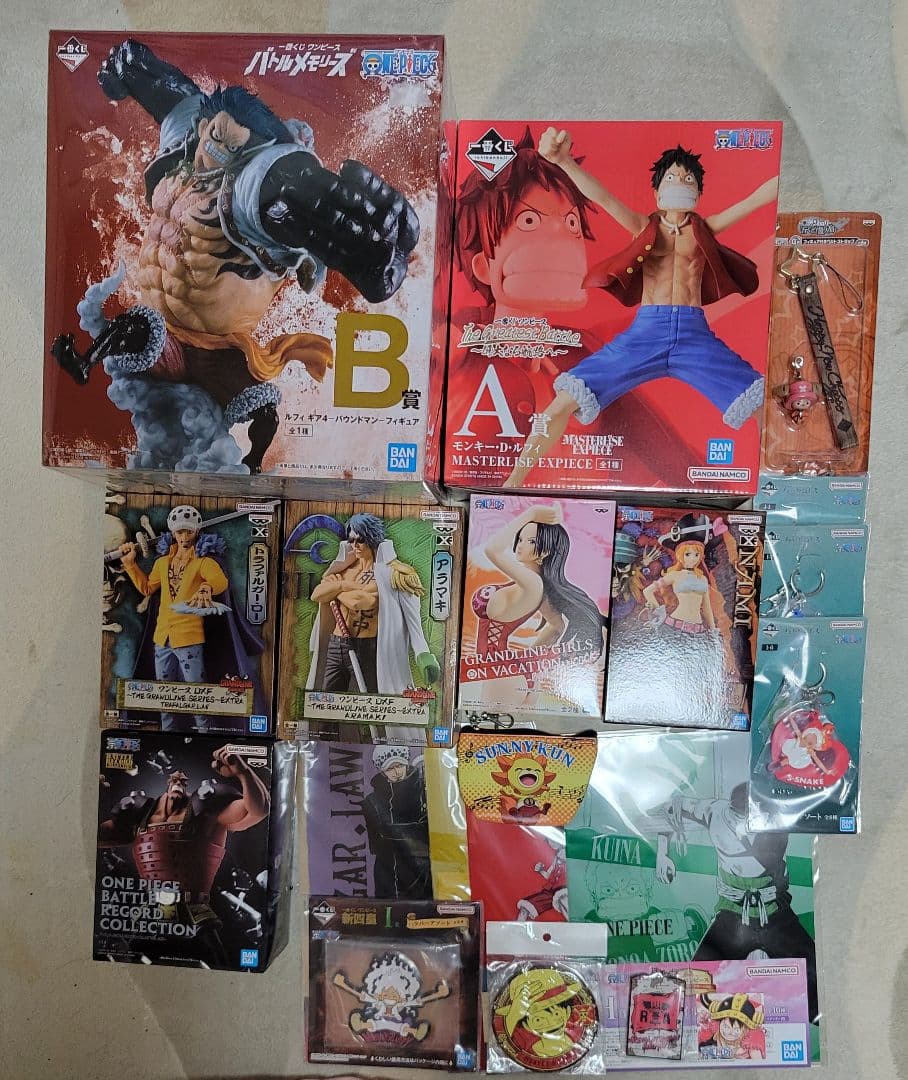 ワンピース　フィギュア　セット　一番くじ　バトルメモリーズ　B賞　ルフィ　等