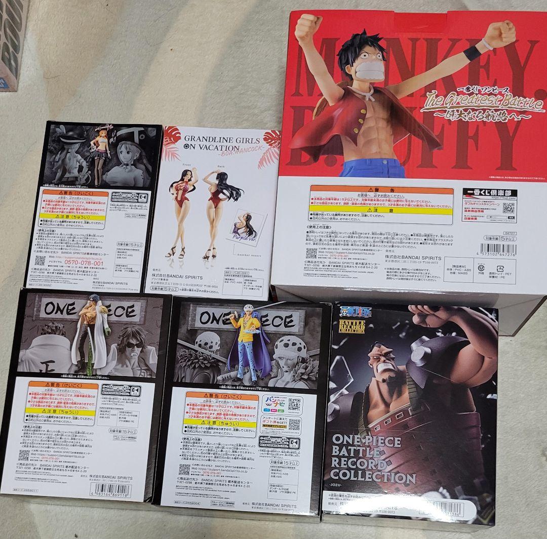 ワンピース　フィギュア　セット　一番くじ　バトルメモリーズ　B賞　ルフィ　等
