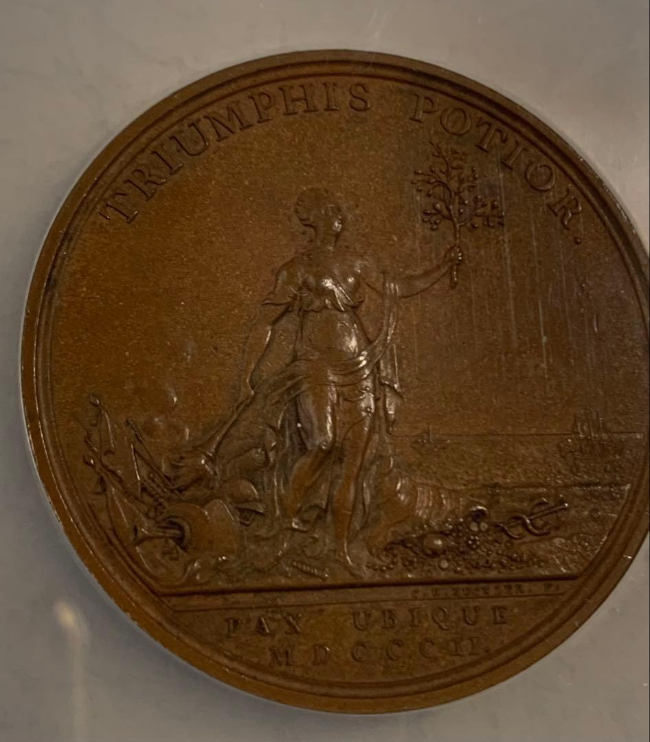 ジョージ3世 ヒストリカルメダル　1802年 アミアンの平和