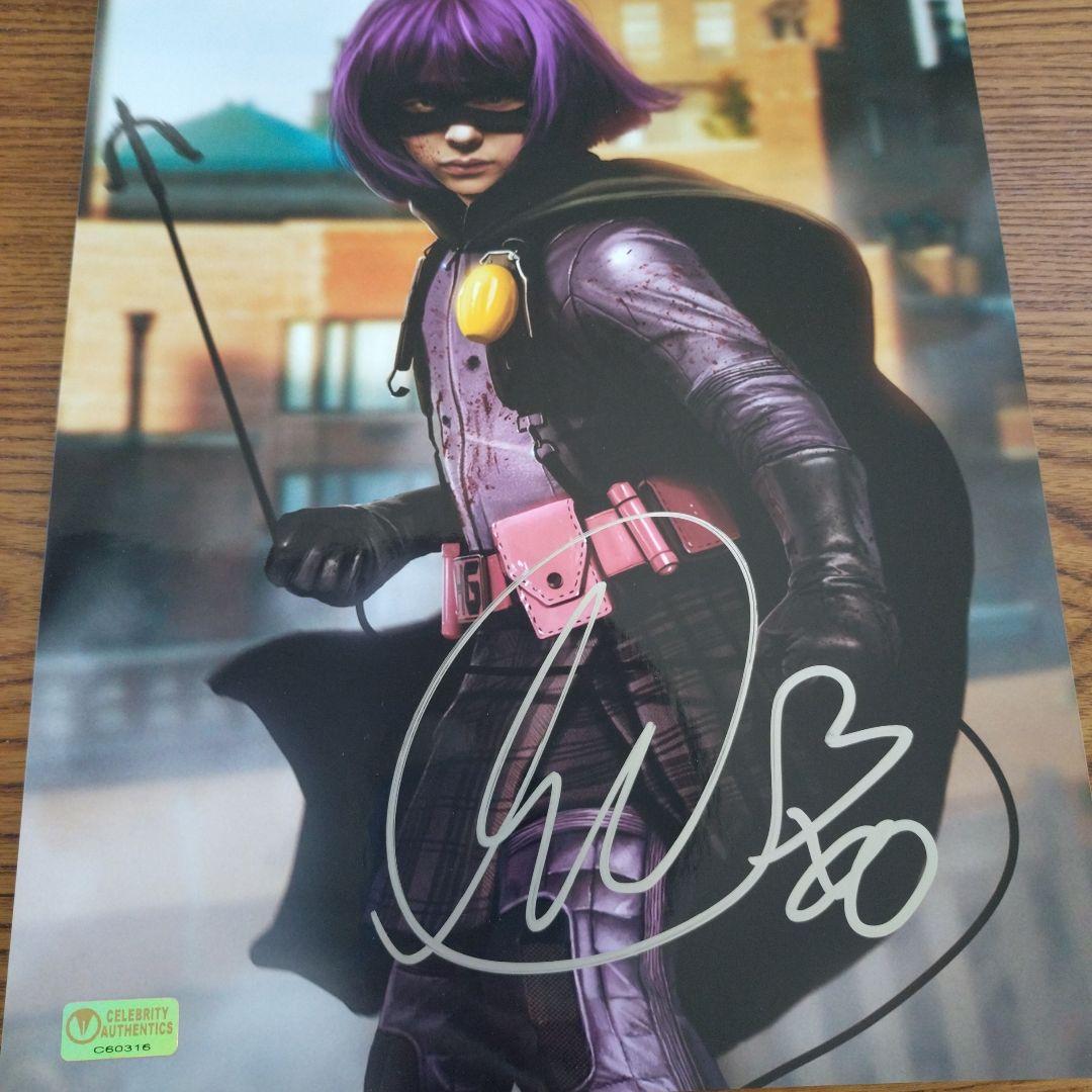 クロエ・グレース・モレッツ　直筆サイン　8×10インチ　オートグラフ　キックアス