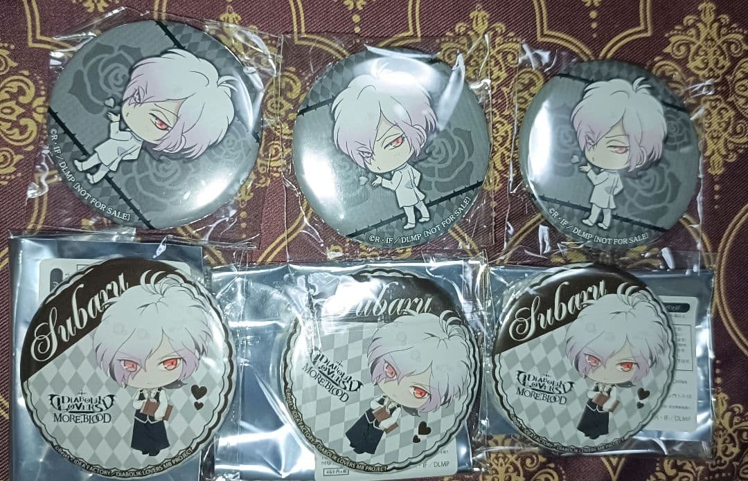 スバル 非売品有 アニメ柄 缶バッジ DIABOLIK LOVERS ディアラバ