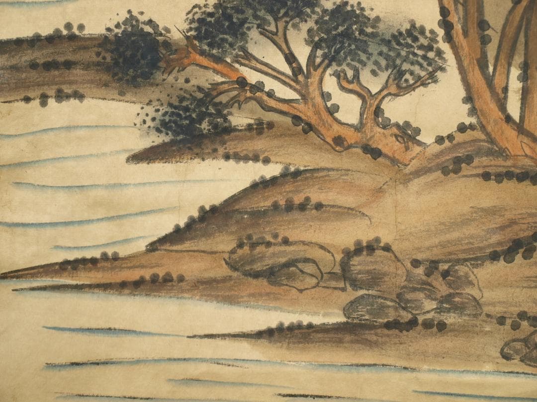 間仕入れ品　中国清時代の人物図　肉筆絵　激安骨董品BD149A7-1