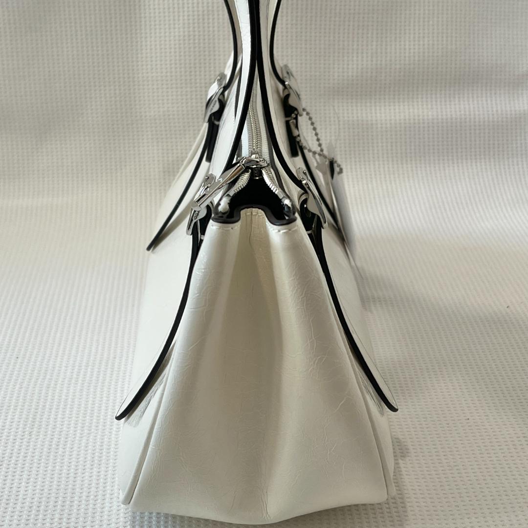 未使用 COACH コーチ アッシャー ショルダー バッグ ホワイトベージュ