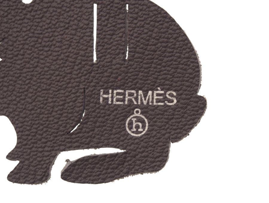 エルメス プティ・アッシュ ラッピングチャーム うさぎ グレー HERMES