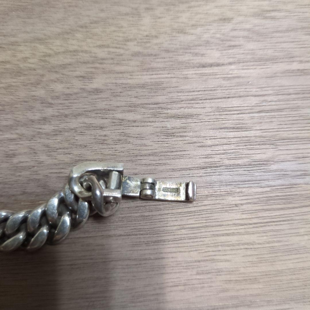 IDプレートシルバー ブレスレット 重量級 ノーブランド