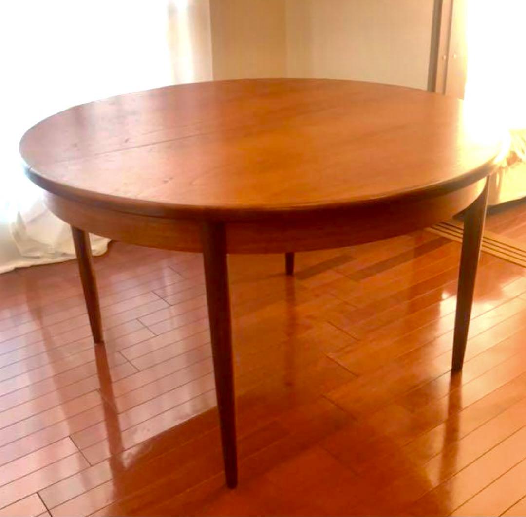 【choco】G-PLAN ラウンドエクステンション　ダイニングテーブル