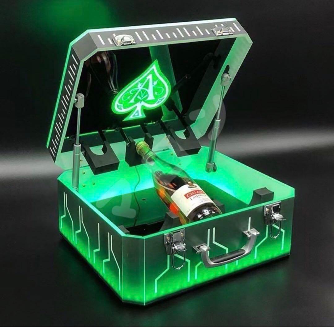 再入荷 LED照明付き アルマンドシャンパンアタッシュケース ボックス