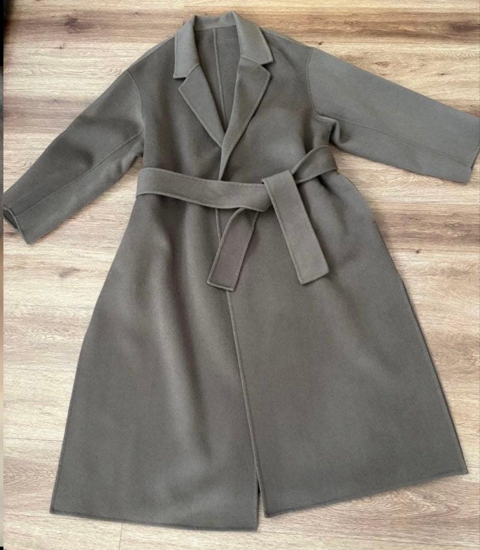 まちゃこ様　美品　Plage ベルト付き チェスターコート　38size