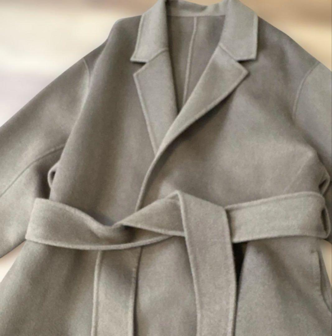 まちゃこ様　美品　Plage ベルト付き チェスターコート　38size