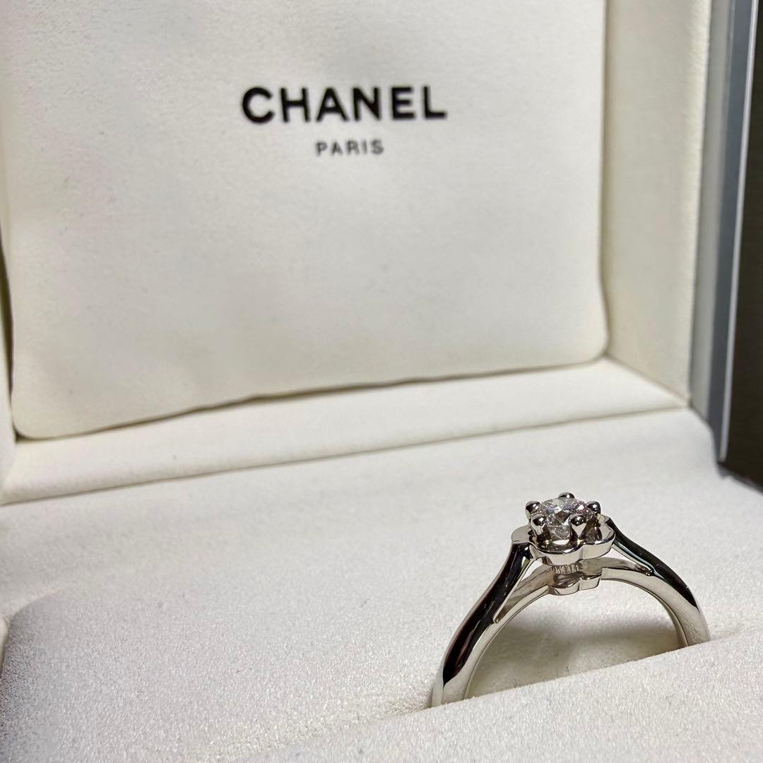 CHANEL カメリア 婚約指輪 未使用 GIA鑑定書付