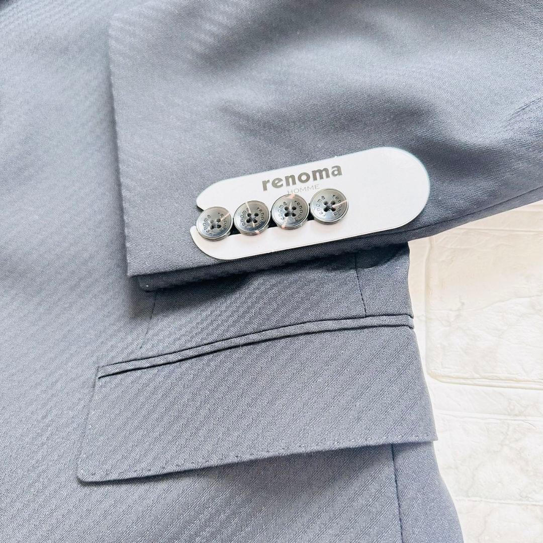 【新品・未使用】　renoma スーツ　セットアップ　スリーピース　Sサイズ　黒