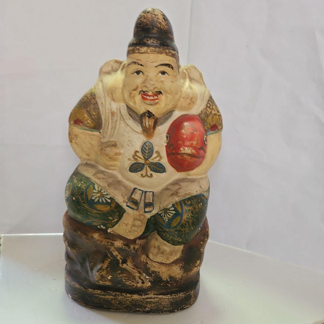 大黒天、恵比寿様　人形2点