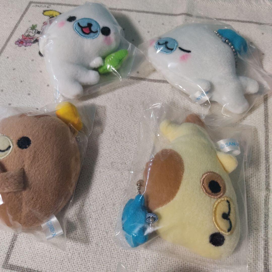 まめゴマ ミラー ぬいぐるみ マスコット キーホルダー サンエックス