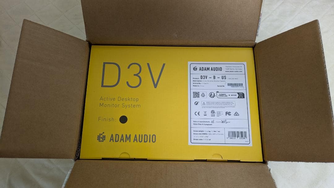 ADAM AUDIO D3V アクティブスピーカー