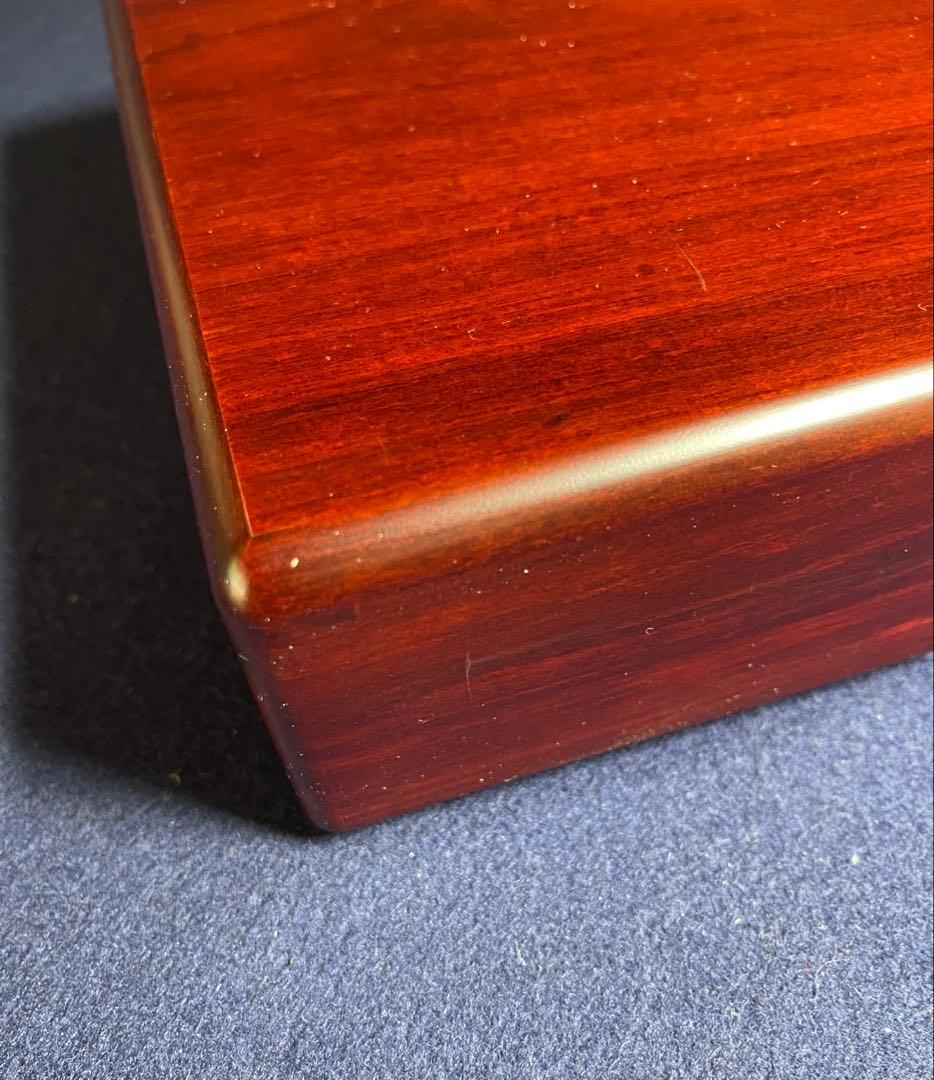 【墨研】古玩 硯箱18◆紅木紫檀長方硯箱◆未使用品◆文房四宝 文人 文箱 唐木