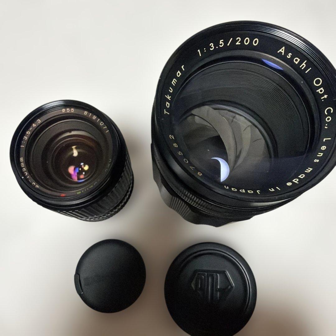 アサヒペンタックス　古いカメラ6台＋レンズ4本まとめてセット