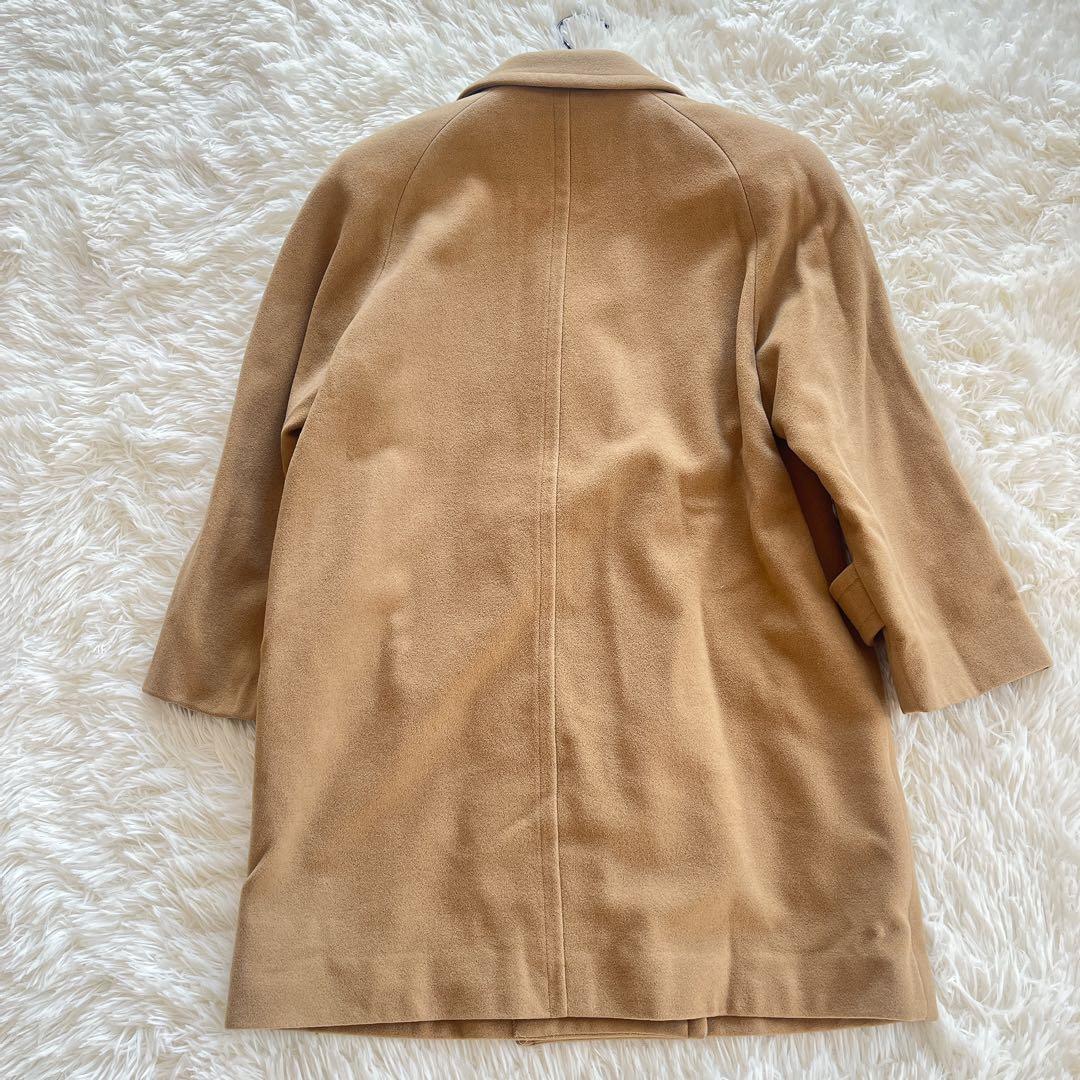 美品　バーバリー　カシミヤコート　ダブル　チェスターコート　キャメル