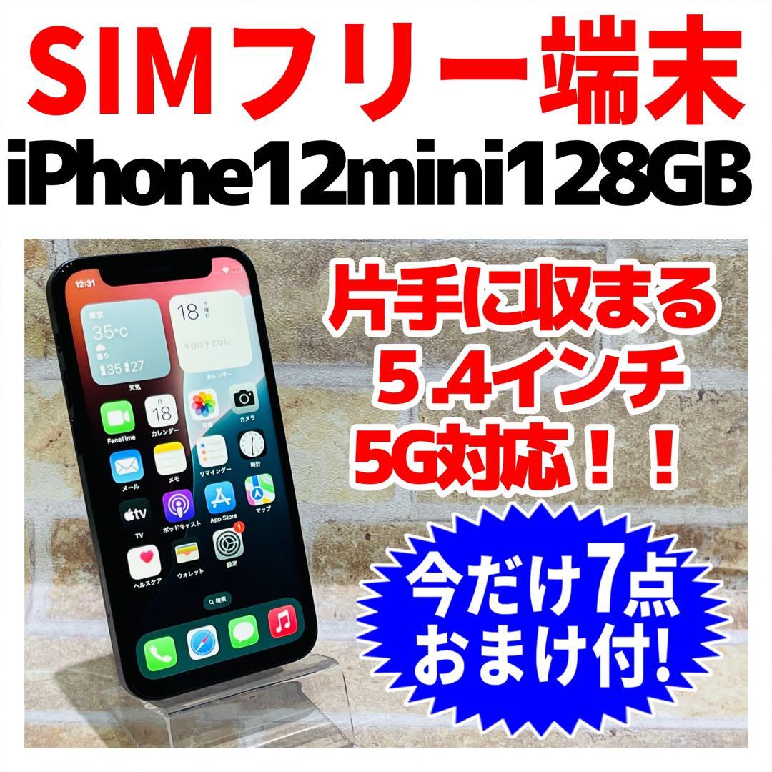 SIMフリー iPhone12mini 128GB ブラック 電池良好
