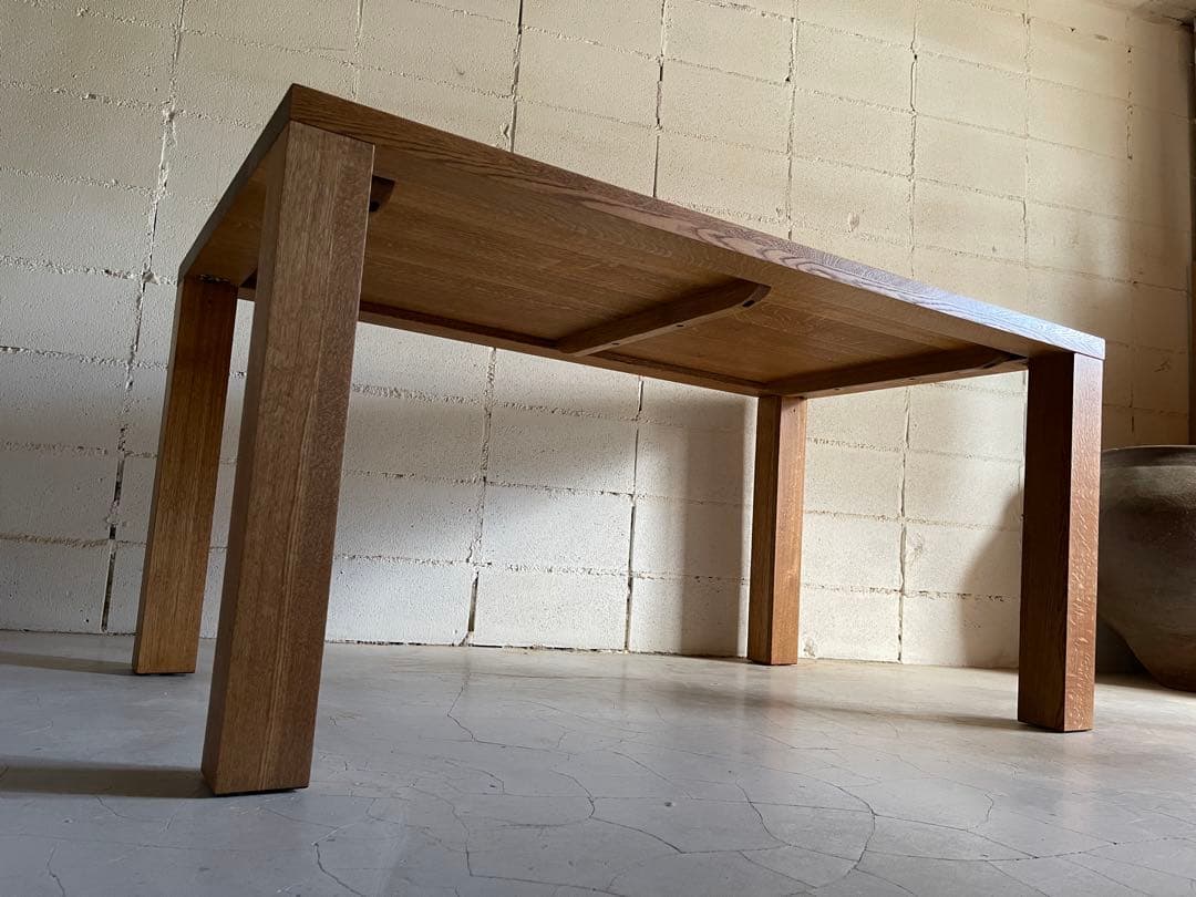 美品　nissin 日進木工　オーク無垢材　ダイニングテーブル　アクタス　北欧