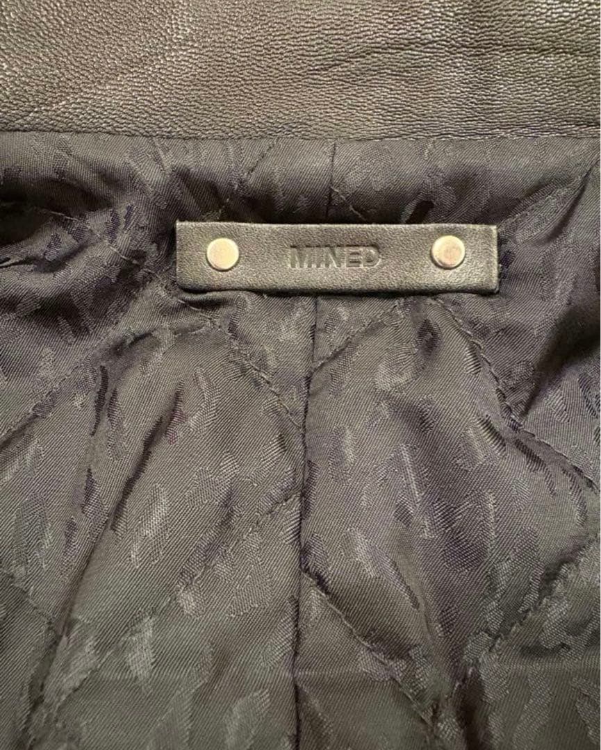 マインデニム　Sheep Leather Coach JK BLK