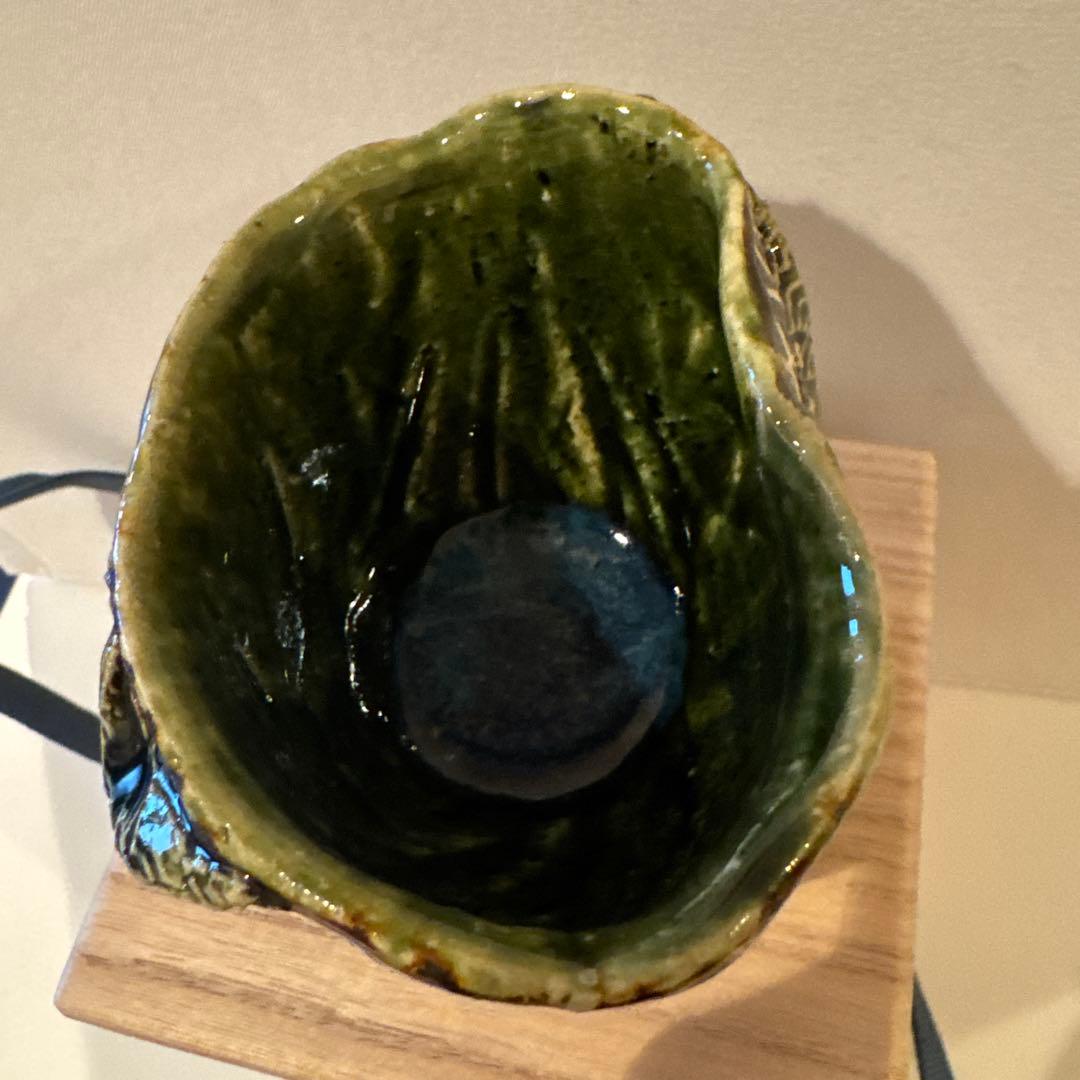 山口真人　織部琳派　ぐい呑　入手困難