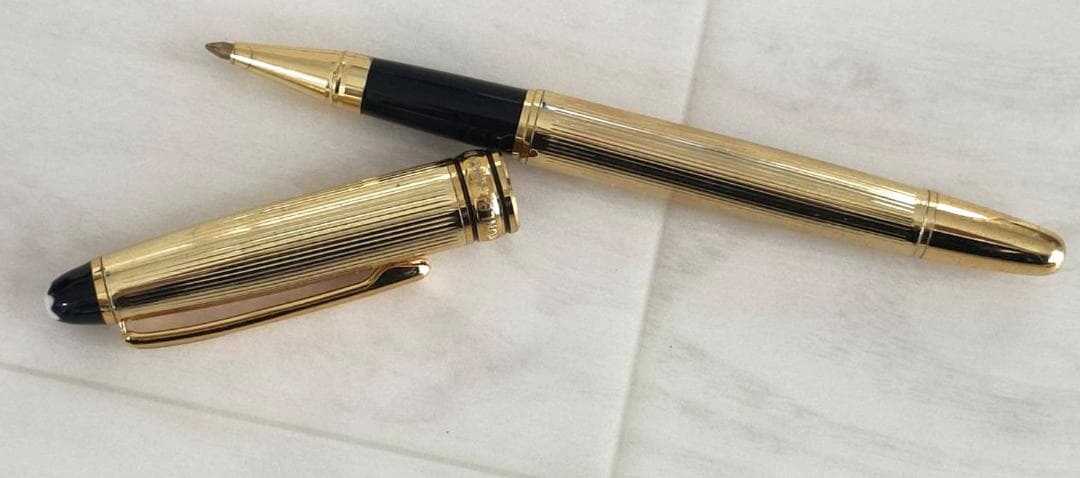 モンブラン マイスターシュテュック ソリテール ゴールドプレート ボールペン