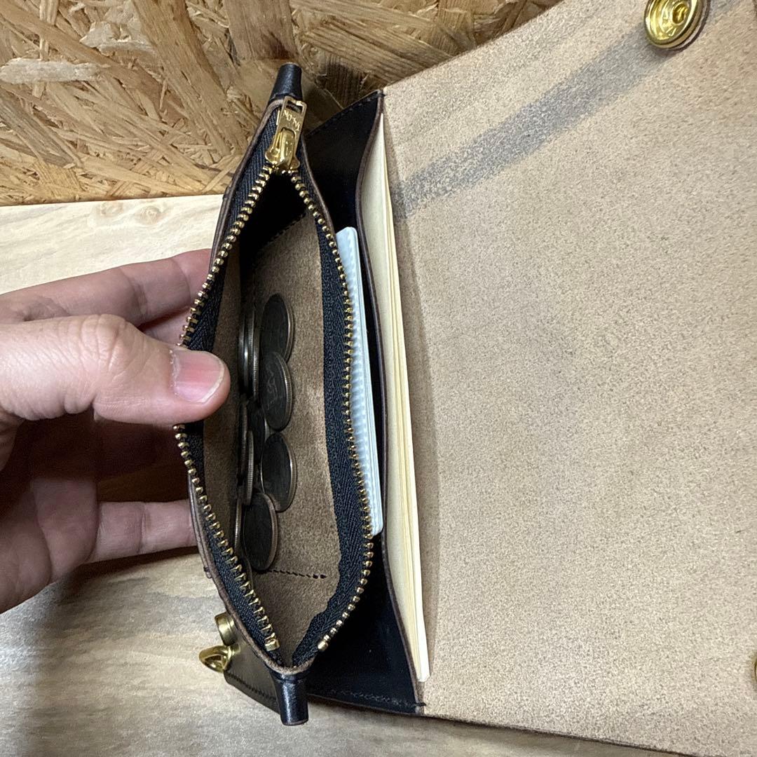 トラッカーウォレット 180 2層　ホーウィン社　クロムエクセル　タロンジッパー