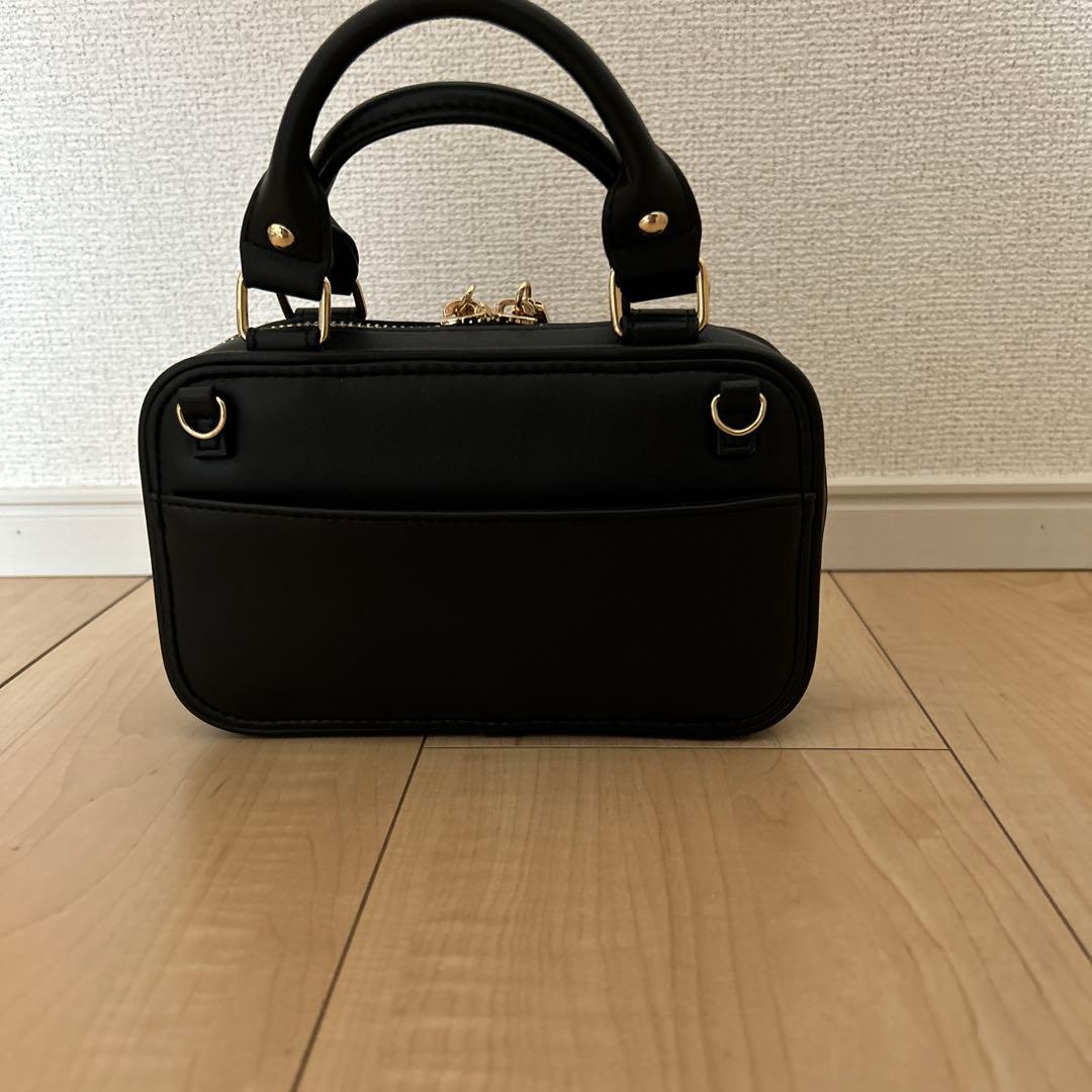 m FURFUR ブラック キルティング ショルダーバッグ