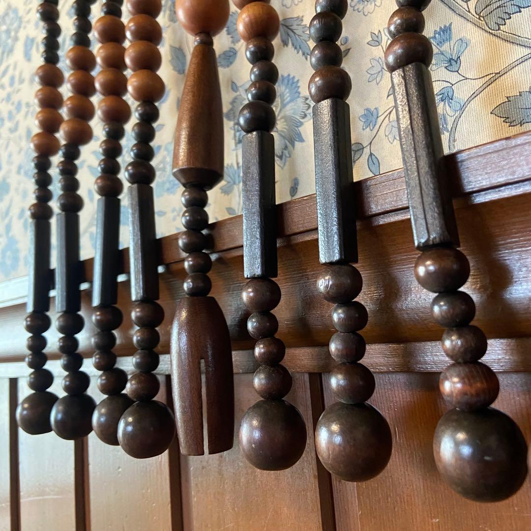 昭和レトロ　鳴子のれん　珠暖簾　珠のれん　当時物　美品