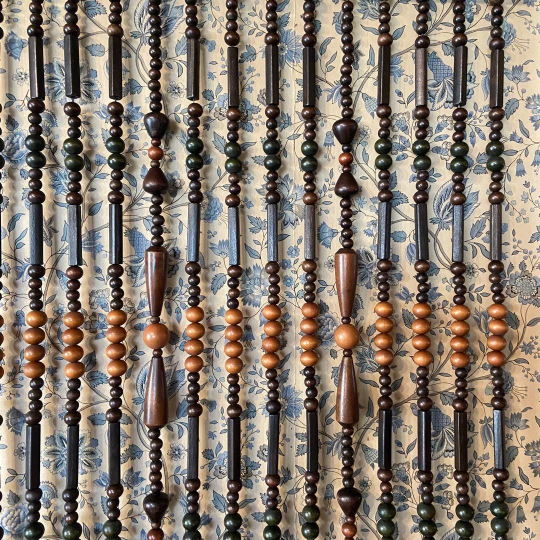 昭和レトロ　鳴子のれん　珠暖簾　珠のれん　当時物　美品