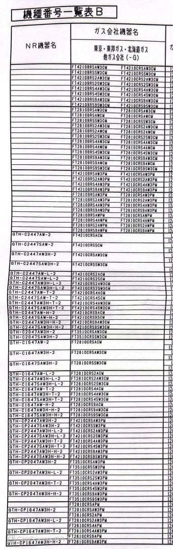 ノーリツGTH-C〇〇47基板ESN-Eエラー610、710、730電源入らない