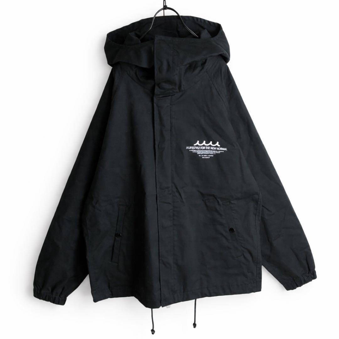 定価44,000円⭐️mutaムータ ビッグバックロゴ ブルゾン コート ネイビー