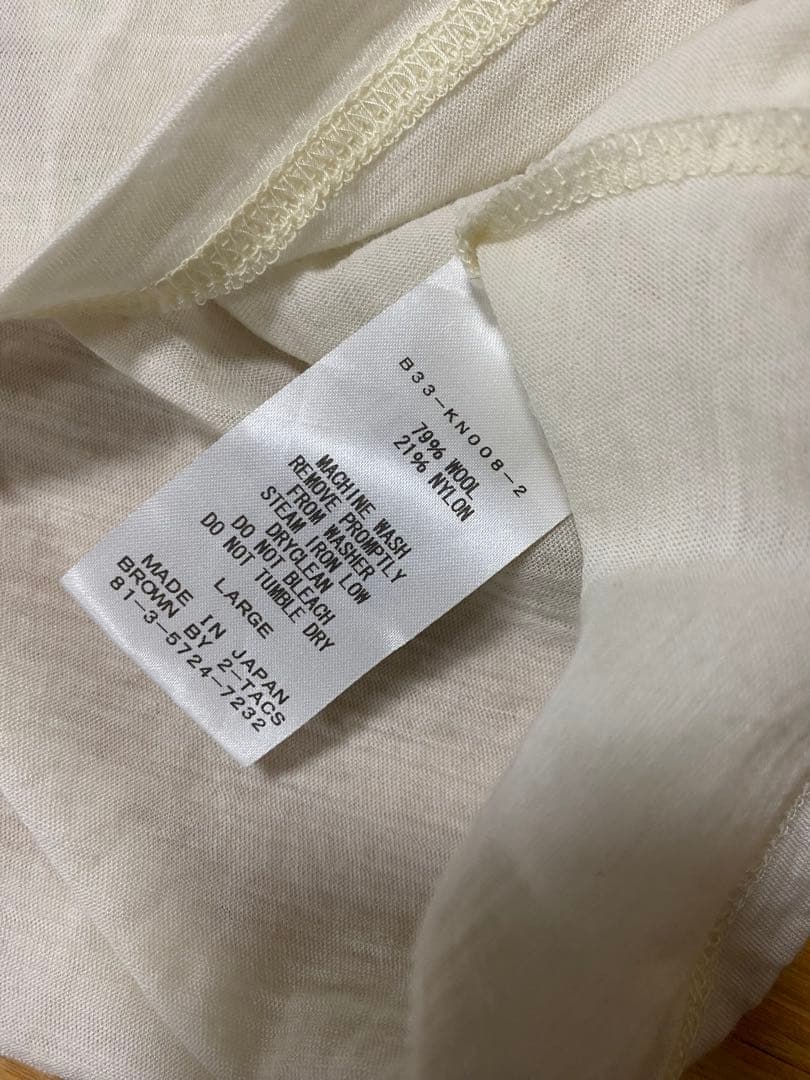 トップス BROWN by 2-tacs BAA Sleeveless White L