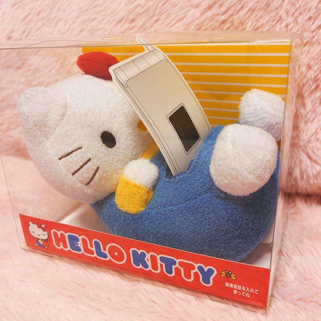 希少レア　ハローキティ　ケイタイホルダ　携帯スタンド　2008 サンリオ　レトロ