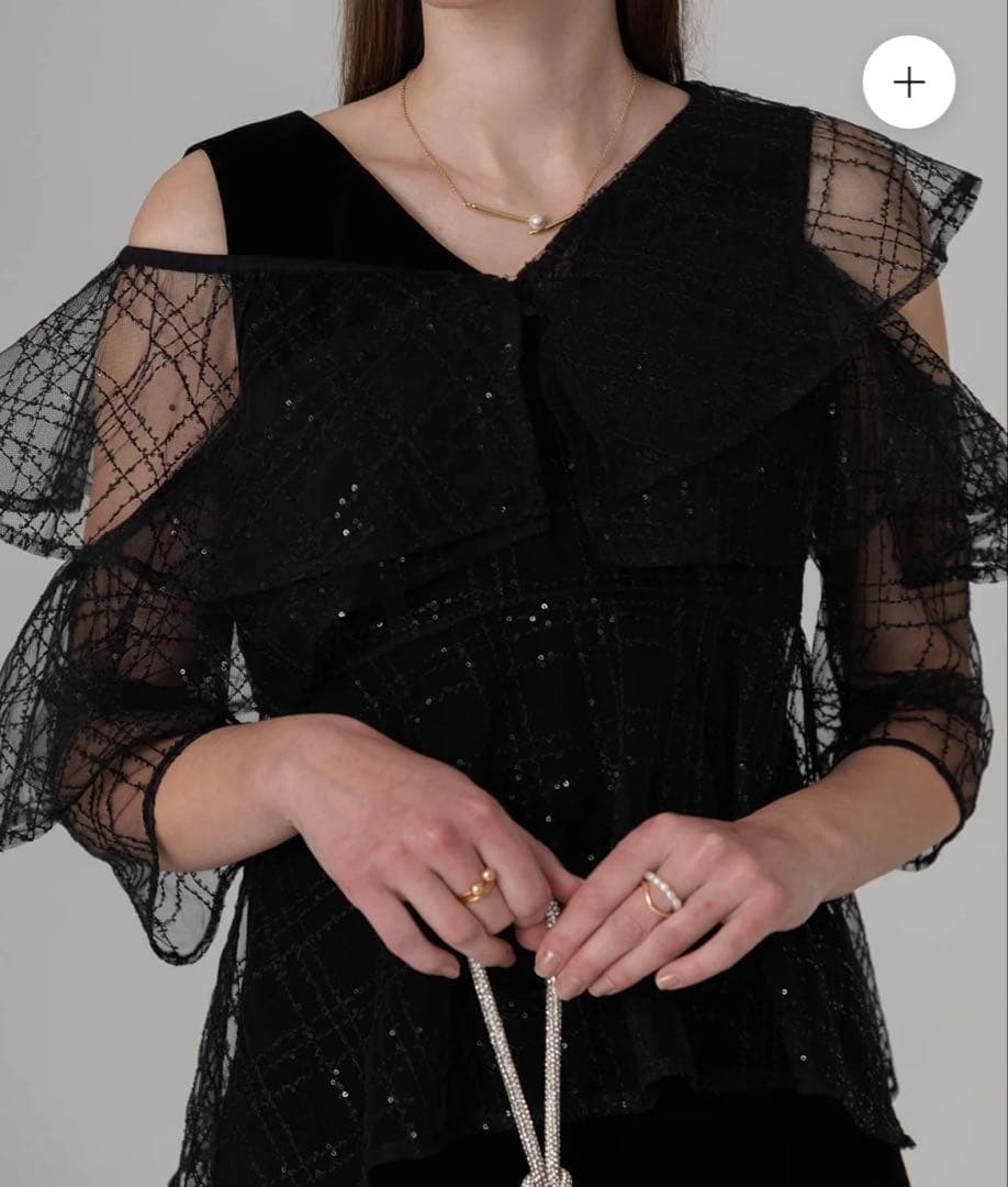 【本日発送】新品未使用タグ・カバー付き　LEJA ベロアワンピースドレス