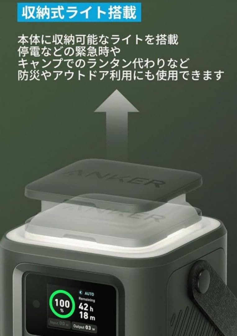 【極美品】Anker 548 Power Bank アウトドア防災用　ケース付き