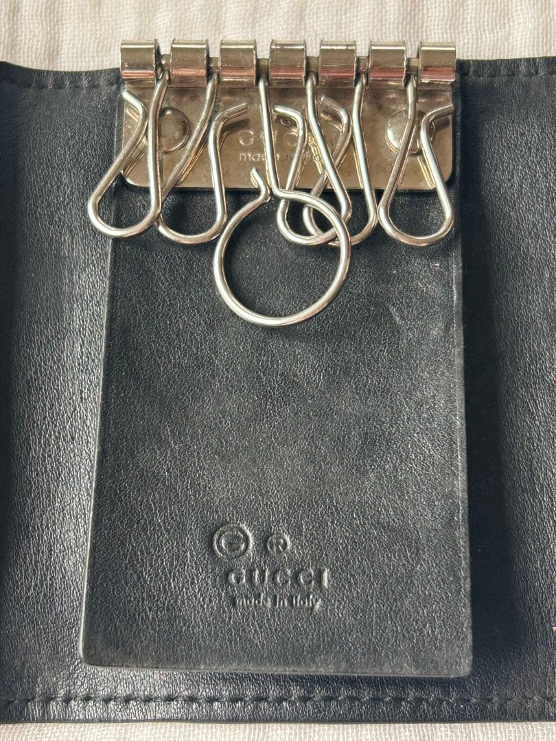 【GUCC】グッチ GG柄　レザー　キーケース