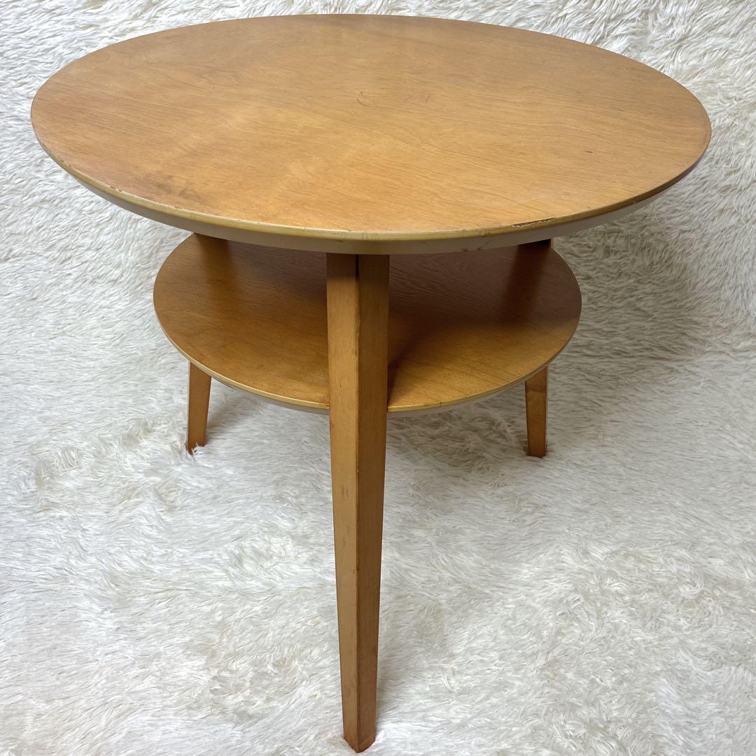 ACTUS アクタス サイドテーブル 丸テーブル 曲木 ソファテーブル 花台