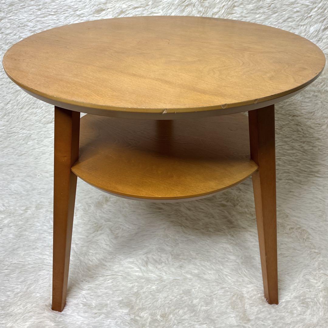 ACTUS アクタス サイドテーブル 丸テーブル 曲木 ソファテーブル 花台