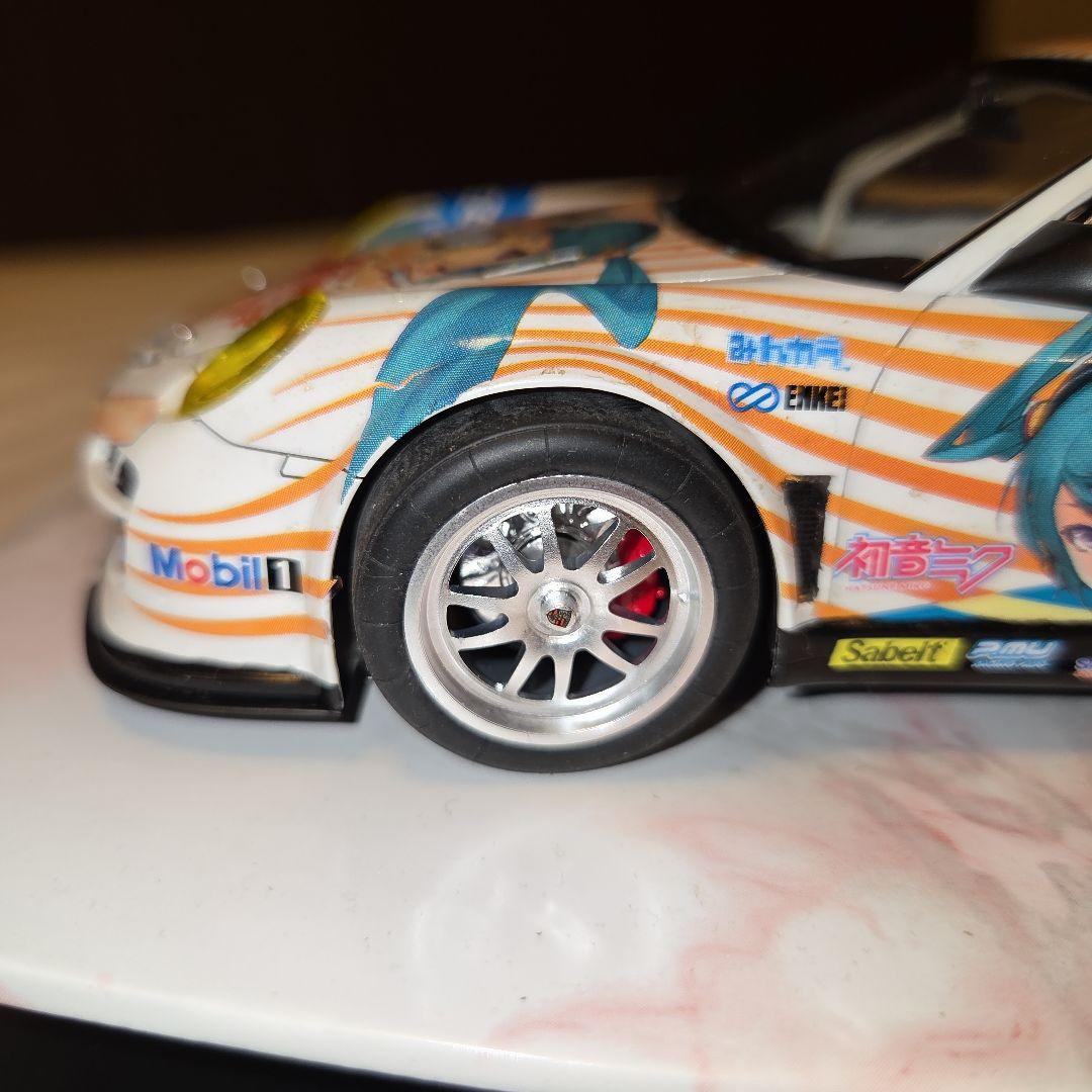 フジミ 初音ミク ポルシェ911 GT3R プラモデル 1/24 完成品