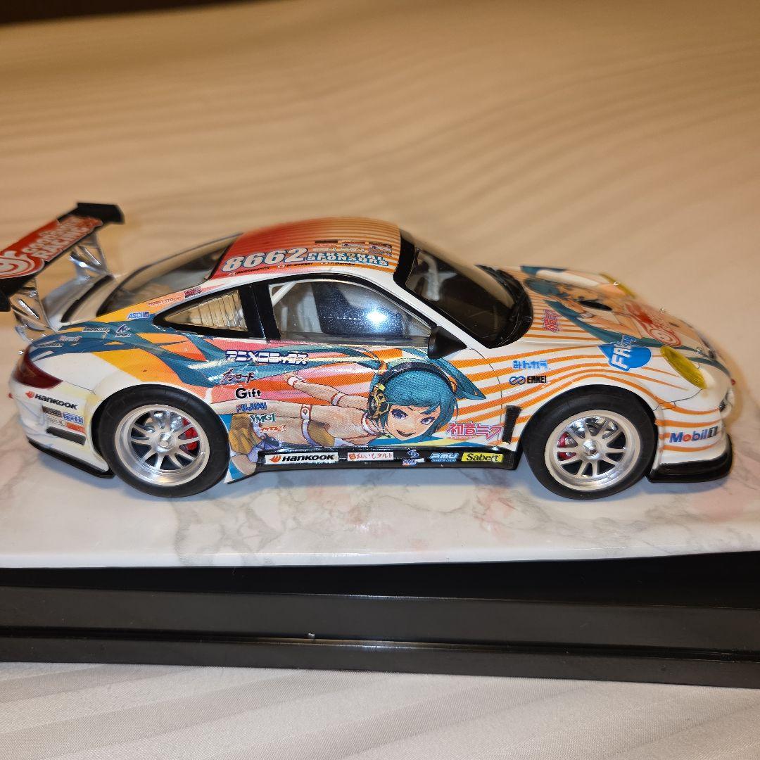 フジミ 初音ミク ポルシェ911 GT3R プラモデル 1/24 完成品